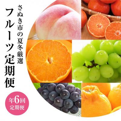 ふるさと納税 さぬき市 【発送月固定定期便】香川県さぬき市 夏冬フルーツ厳選定期便(6回便)全6回