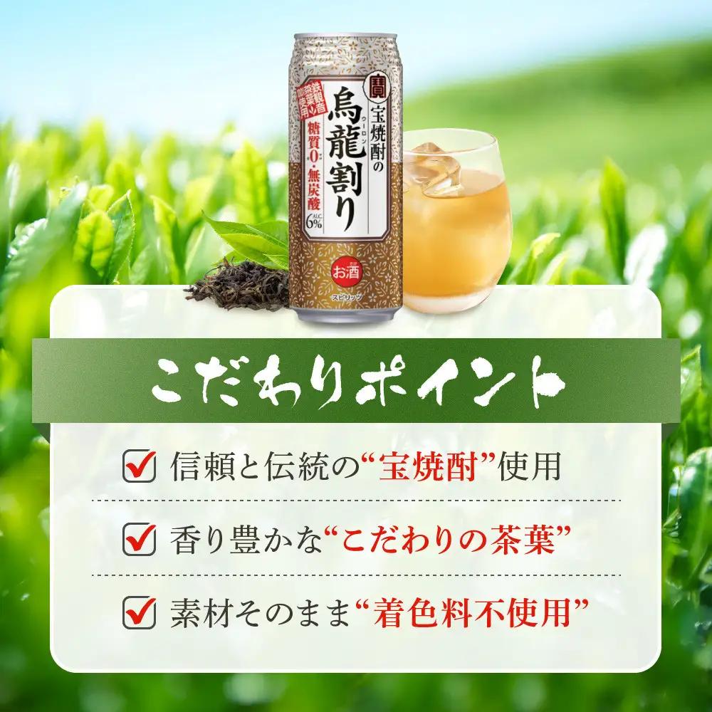 【タカラ】宝焼酎の烏龍割り(480ml×24本) ｜京都 チューハイ 酎ハイ サワー 人気セット 酎ハイ