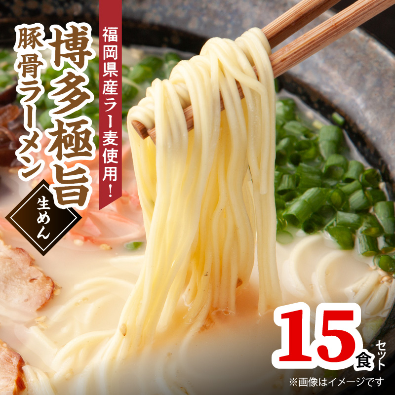 こだわりの味！ 博多極旨 豚骨ラーメン（生めん）15食セット PC5106