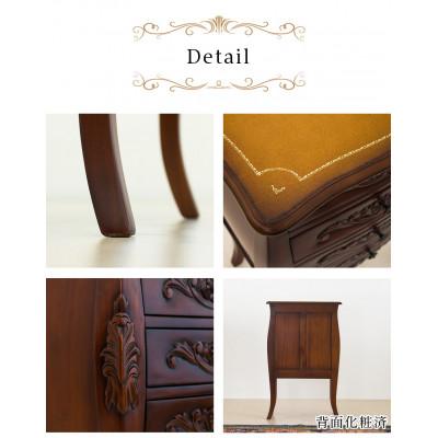 ふるさと納税 海南市 コモ 引出し4段チェスト アンティーク調 完成品 ブラウン sb28574 |  | 01