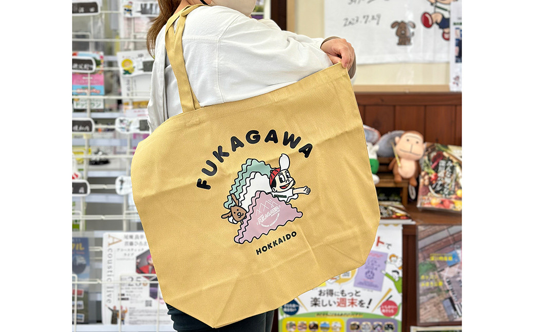 FUKAGAWAオリジナルTシャツ ブラック（大人用・子ども用）・トートバック・オリジナルピンバッチ2個セット 