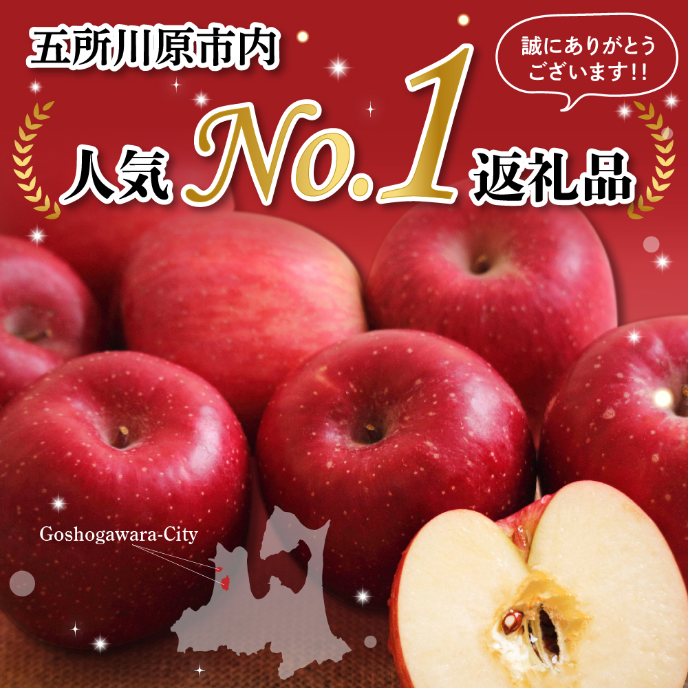 りんご 1月後半発送サンふじ 約 3kg 丸福 光センサー 選果 糖度13度以上 青森 リンゴ サンふじりんご 先行予約