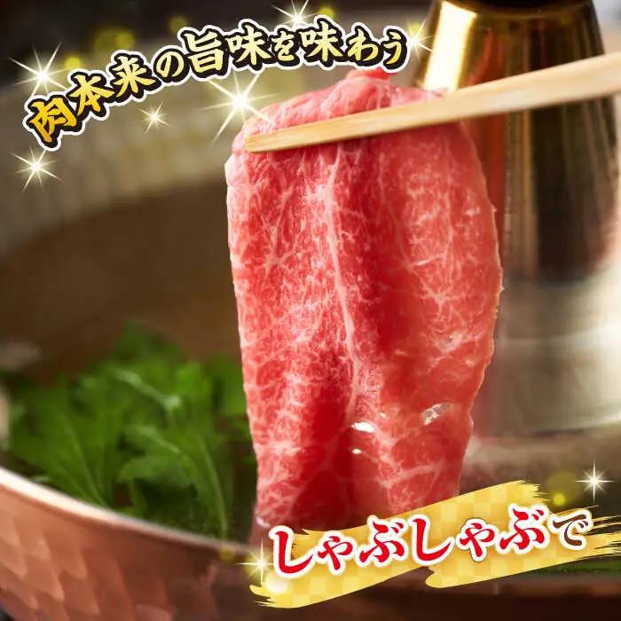 【訳あり】【A4～A5ランク】 長崎和牛 赤身 霜降り しゃぶしゃぶ・すき焼き用 1.2kg(600g×2パック)（肩・モモ）《壱岐市》【株式会社MEAT PLUS】 肉 牛肉 黒毛和牛 鍋 ご褒美 