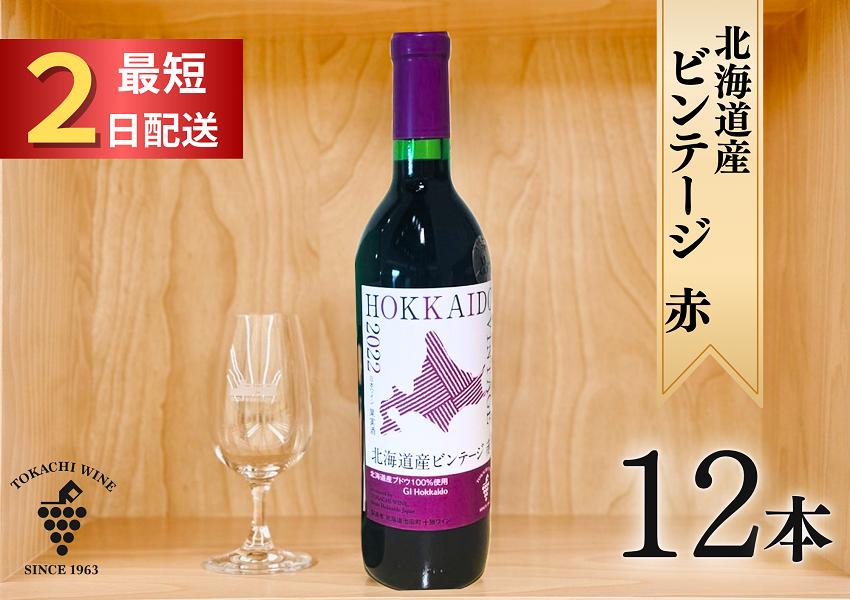 北海道産ビンテージ赤12本 最短申込みから2日発送 北海道ワイン 北海道池田町