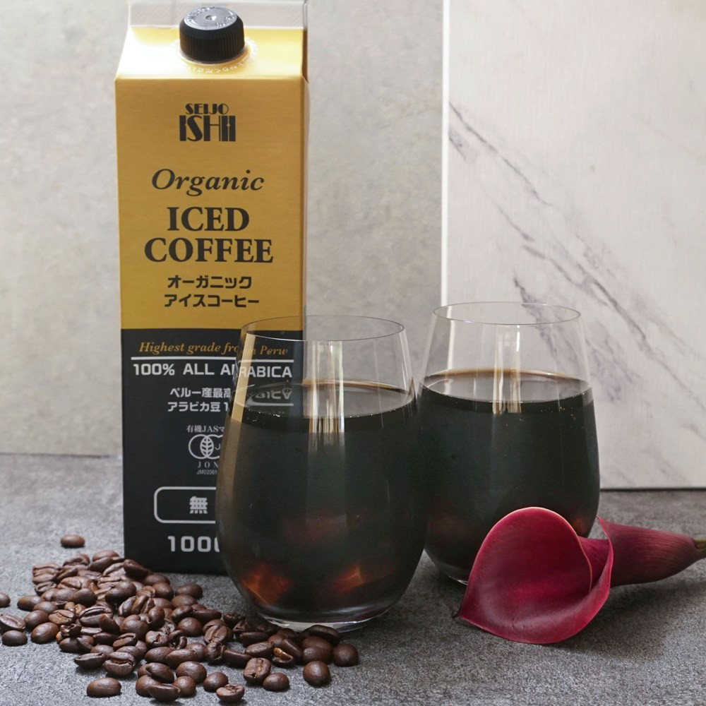 成城石井ペルー産最高等級アラビカ豆　オーガニックアイスコーヒー無糖　1000ml×12本 ALPAM001