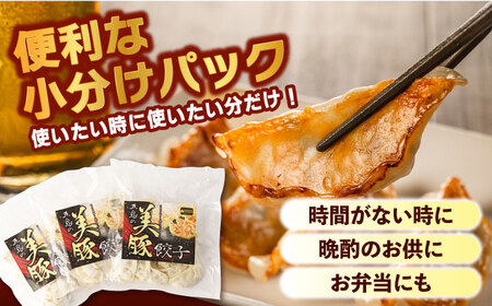 【全12回定期便】美豚餃子15個入×3袋 豚肉 SPFポーク 小分け 国産野菜 冷凍 五島市/長崎フードサービス [PEL012]