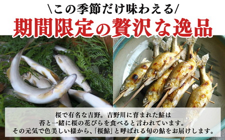 桜鮎の塩焼　6尾入《枳殻屋》 | 鮎 塩焼き 魚 川魚 奈良県 吉野町