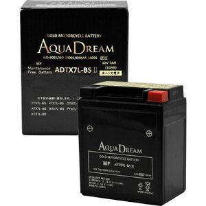 AQUADREAM GOLD バイク用バッテリー 液入充電済 ADTX7L-BS II 1個【配送不可地域：沖縄県】【1641494】