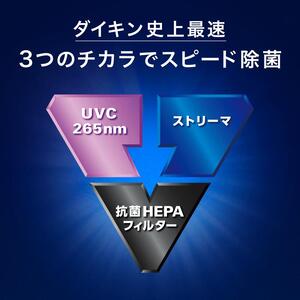 ダイキン UVストリーマ空気清浄機 シルバー ACB50Z-S (適用畳数：22畳/PM2.5対応)