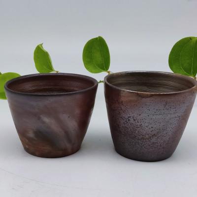 ふるさと納税 備前市 備前焼カップ　2個セット(登り窯)