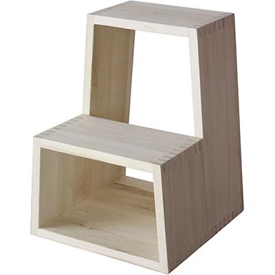 ふるさと納税 大川市 暮らしにプラスする小物家具【PRIMO ステップスツール  キハク】職人MADE大川家具『境木工』