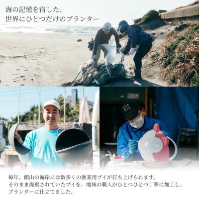 ふるさと納税 館山市 アップサイクルプランター　海カエル招き猫(1個) |  | 01