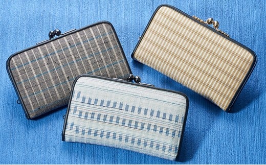 
            「伝統的工芸品」伊那紬（がま口）[№5659-1014]
          