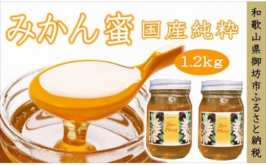 
紀州のみかん蜜セット　600g×2本
