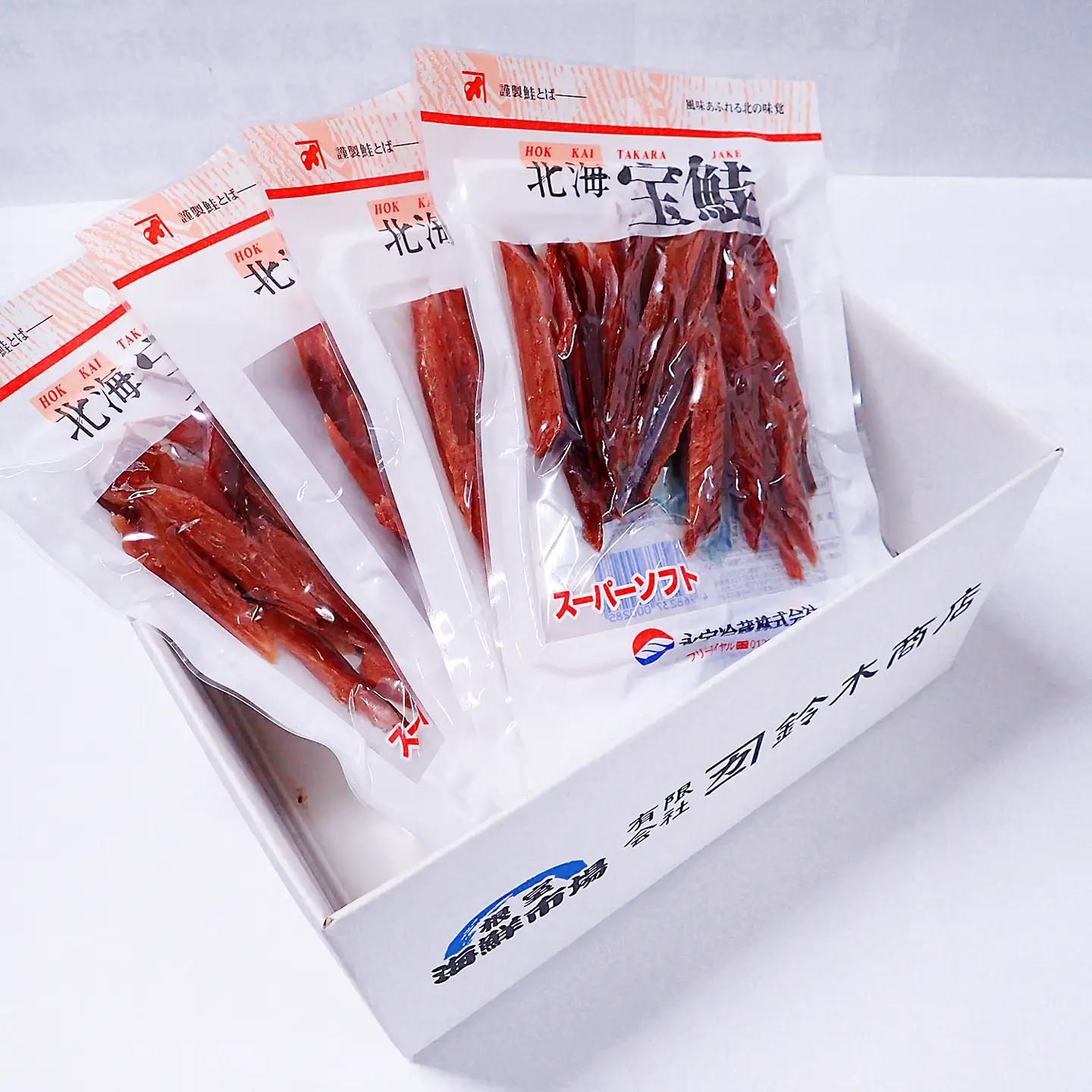 根室海鮮市場[直送]鮭とば～スーパーソフト～80g×4P A-28268