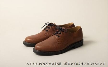 PORTER（革のカシミヤ長野市産 野生鹿革プレーントゥシューズ） ブラック 25.5cm