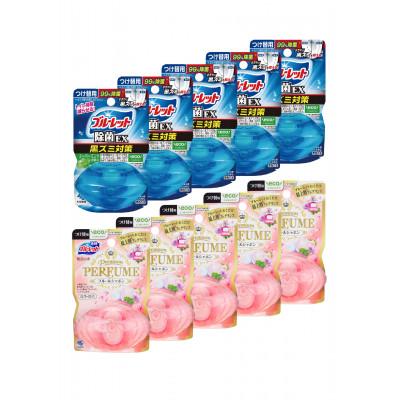 ふるさと納税 富山市 液体ブルーレットPremium PERFUME&amp;除菌EX　付替え用　各5個セット(富山市)