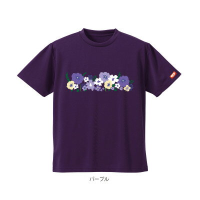 【ふるさと納税】JTTA公認　卓球ユニフォーム【男女兼用(ドライ):140サイズ】フラワー2　パープル【1671098】