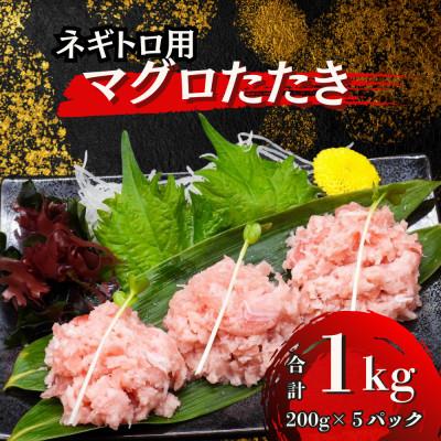 ふるさと納税 船橋市 まぐろたたき ネギトロ 200g×5袋 マグロ丼・海鮮丼・ネギトロ向け 鮪使用 小分けセット