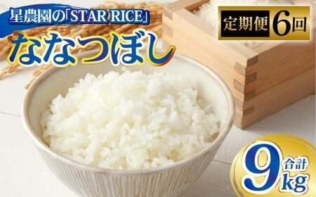 【6回定期便】 ななつぼし （2合×5パック）×6回 計9kg｜ 最上品質米 ご飯 ごはん 米 お米 おこめ ライス こめ コメ おにぎり リゾット パエリア お弁当 小分けサイズ 真空 長期保存 家庭用 自宅用 産地直送 北海道 愛別町