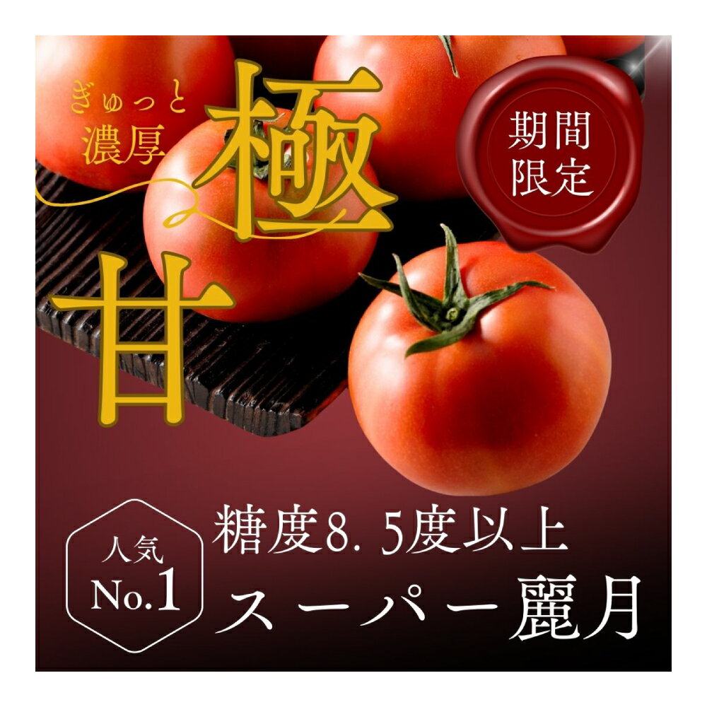 【ふるさと納税】【糖度8.5度以上】スーパー麗月トマト 2kg｜冬期育ちの濃厚な甘み・産地直送の完熟トマト