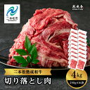 【ふるさと納税】 二本松熟成牛 切り落とし4kg（250g×16袋） 小分け 牛肉 肉 切落し 薄切り 部位 お取り寄せ グルメ 牛丼 炒めものに ギフト プレゼント おすすめ お中元 お歳暮 ギフト 二本松市 ふくしま 福島県 送料無料 【エム牧場】