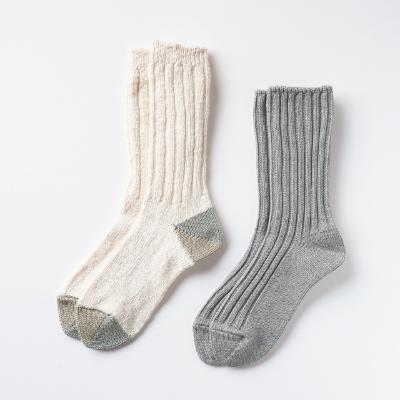 ふるさと納税 広陵町 SOUKI SOCKS Puffy(グレー)・Woody(アイボリー)/M　016