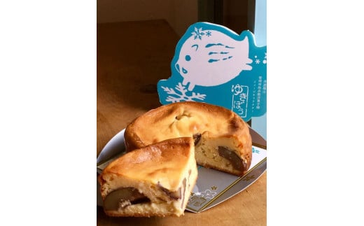 雪岡のチーズケーキ「丹波栗のチーズケーキ」