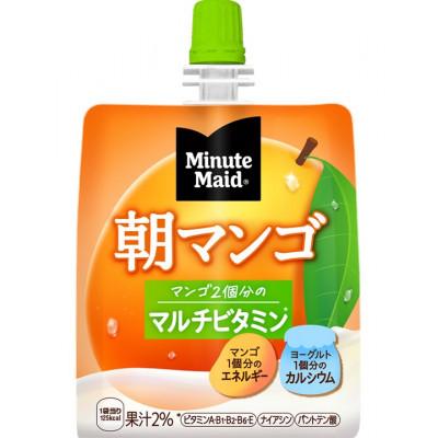 ふるさと納税 長野県 Minute Maid ミニッツメイド 朝マンゴ ゼリー飲料 180gパウチ×12袋パック