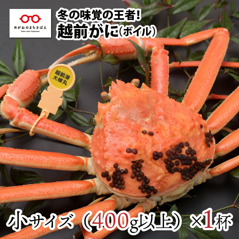 【ふるさと納税】【11月3日までの特別価格！】【11月中旬以降順次発送予定】北陸の冬の味覚の王者！越前がに（オス）「ずわいがに」小サイズ400g以上 × 1杯 [D-11011] / かに カニ ギフト グルメ 冷蔵 福井県