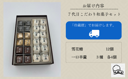 老舗和菓子屋 ７代目こだわり和菓子セット 016034