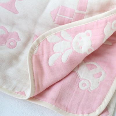 ふるさと納税 泉佐野市 【babybear】泉州南部織 6重ガーゼハーフケット(ピンク)　010B1072 |  | 03
