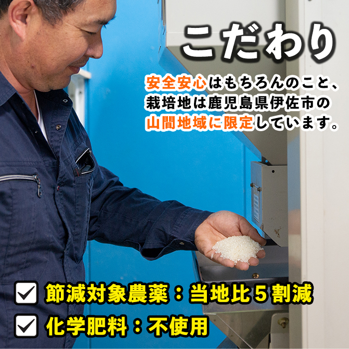 isa519-B 【定期便6回】 ＜無洗米＞令和6年産 鹿児島県伊佐産あきほなみ (合計60kg・計10kg×6ヵ月) 国産 白米 精米 無洗米 伊佐米 お米 米 生産者 定期便 あきほなみ【Farm