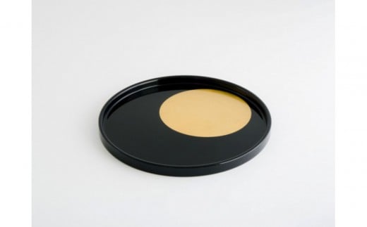 ドット トレイ墨S（永遠色）雑貨 日用品 高級 アート プレゼント 贈り物 伝統 工芸品 和風 日本製 職人技 手作り シンプルモダンデザイン おしゃれ 石川 金沢 北陸 復興支援 復興応援