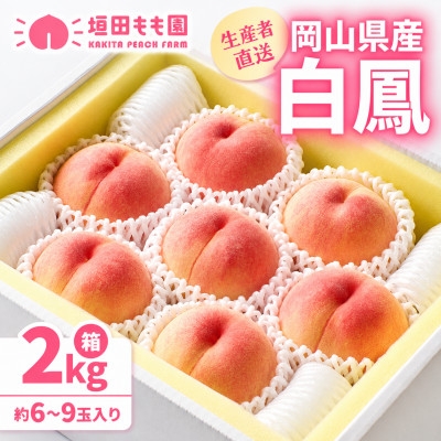 【先行予約★2027年7月中旬より順次発送予定】岡山県産　白鳳(2kg箱)_桃 もも 白鳳 白桃 岡山県 産地直送 人気 美味しい フルーツ 果物 先行予約 ギフト 贈答【1667406】