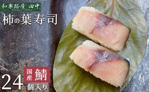 柿の葉ずし(鯖24個入り) 和楽路屋 田中｜寿司 鯖 鮭 すし 奈良県 名物 柿の葉寿司 寿司 さば お寿司 お土産 おみやげ 伝統 ごはん 柿の葉ずし