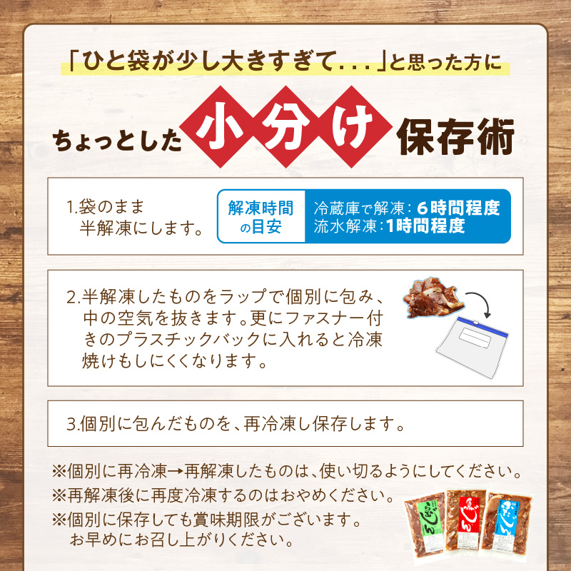 羊肉・鶏肉・豚肉の味付焼肉セット【2.6kg】