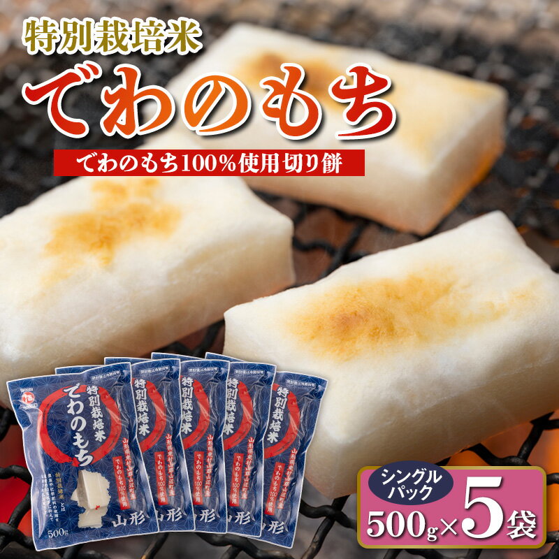 【ふるさと納税】【城北麺工】特別栽培米 でわのもち 500g×5袋 FY25-290