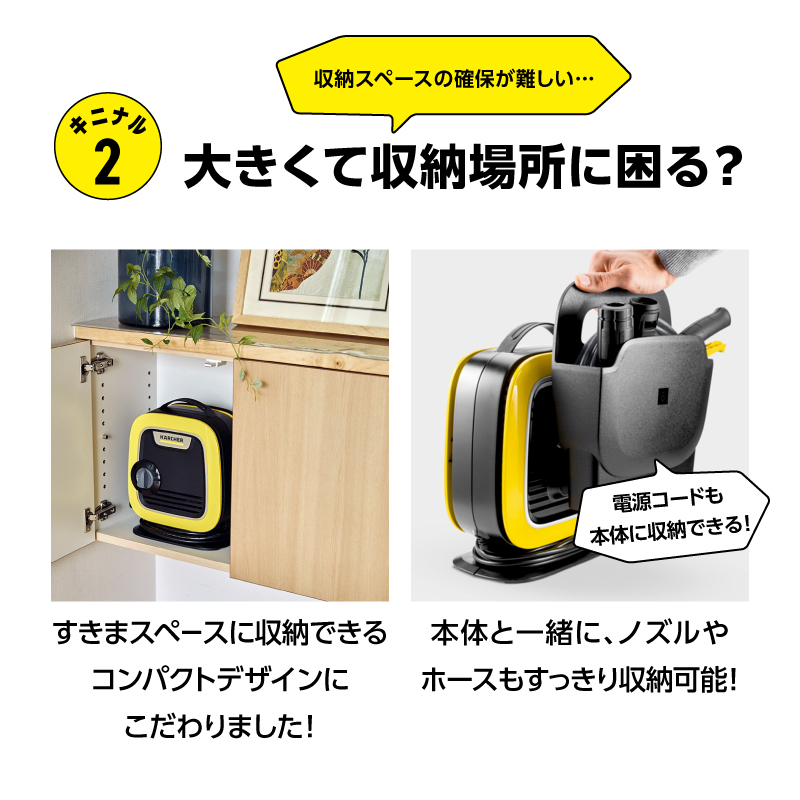 【ふるさと納税】ケルヒャー K MINI 高圧洗浄機 | コンパクト 軽量 収納一体型 家庭用 洗車 網戸 ベランダ 窓 浴室 外壁 掃除 小型 クリーナー ふるさと納税返礼品｜神奈川県 横浜市