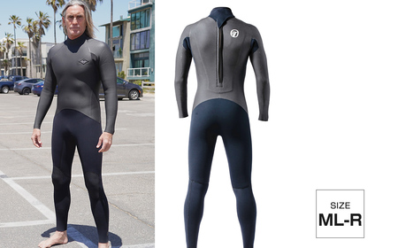 ウェットスーツ RINCON 5/3mm起毛　 BACK-ZIP フルスーツ WINTER仕様　ML-Rサイズ