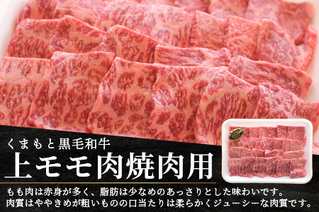 【G1認証】くまもと黒毛和牛 上モモ肉 焼肉用 500g ブランド 牛肉 熊本県産 熊本 上質 モモ 肉 高級 黒毛和牛 焼き肉 やきにく 和牛 100-0008