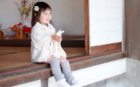 【ナチュラル】衿付き ケープ CO-Ｗ80 【60営業日程度で発送】|オーガニックコットン ニット 赤ちゃん 0歳～2歳 ベビー ベビー服 日本製