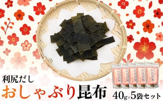 
北海道利尻産 おしゃぶり利尻昆布40g×5袋
