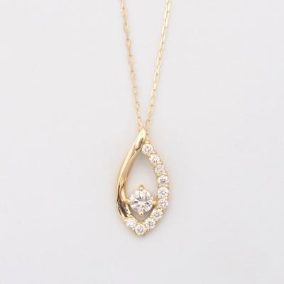 ふるさと納税 甲府市 K18 0.2ct ダイヤモンド ペンダントネックレス　FHH-019829