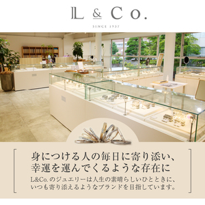【L&Co.】K10 ラウンドオパールピアス(43-7902)