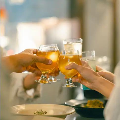 【お部屋で愉しむKISSAのディナー】3名様用　夕食とクラフトビール付き（部屋食）プラン