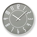 【ふるさと納税】eki clock / グレー（TIL16-01 GY）Lemnos レムノス 時計　装飾品 民芸品 工芸品 伝統技術 インテリア