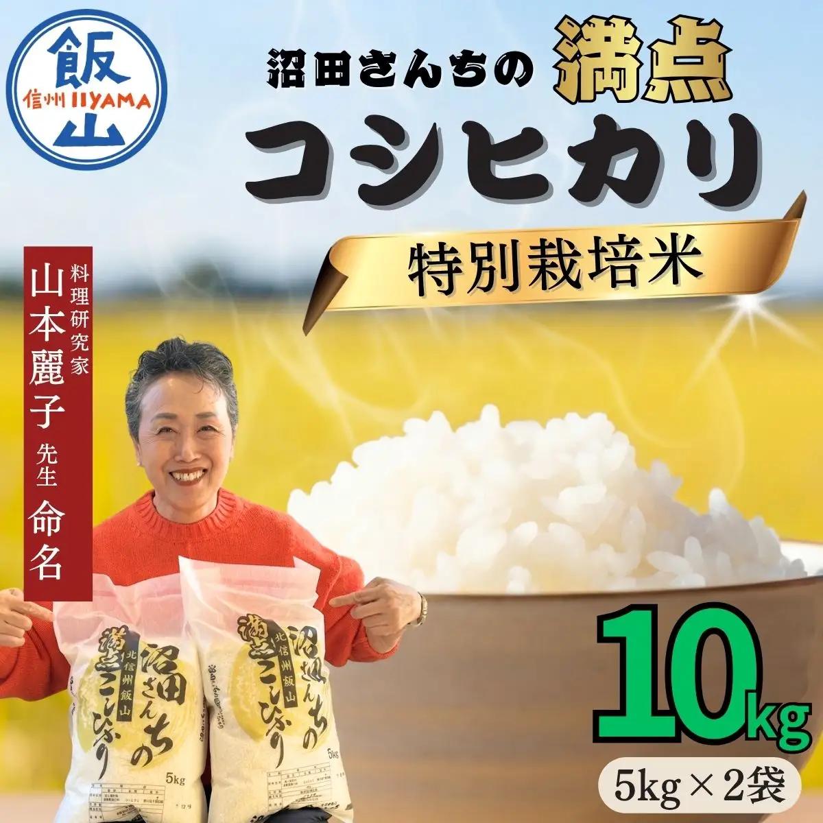 【令和7年産米】沼田さんちの満点 こしひかり 精米 10kg （5kg×2袋） | お米 米 コメ ご飯 ごはん 白米 コシヒカリ 美味しい オススメ 長野県 飯山市 特A (7-58B)