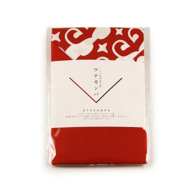ふるさと納税 白老町 【共生の想い・ウテカンパ〜手をつなぐ〜】アイヌ文様風呂敷(赤) |  | 03