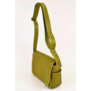 【minca】栃木レザーのショルダーバッグ01S 斜めがけ ミニサイズ ソフトな手触り/Shoulder bag 01/S/オリーブ　545【かばん ファッション 人気 おすすめ 】